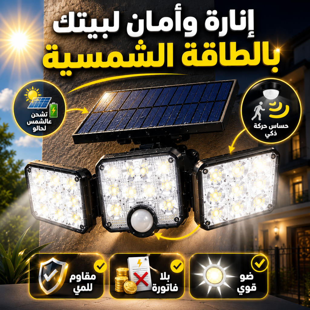 Triple LED Solar Light