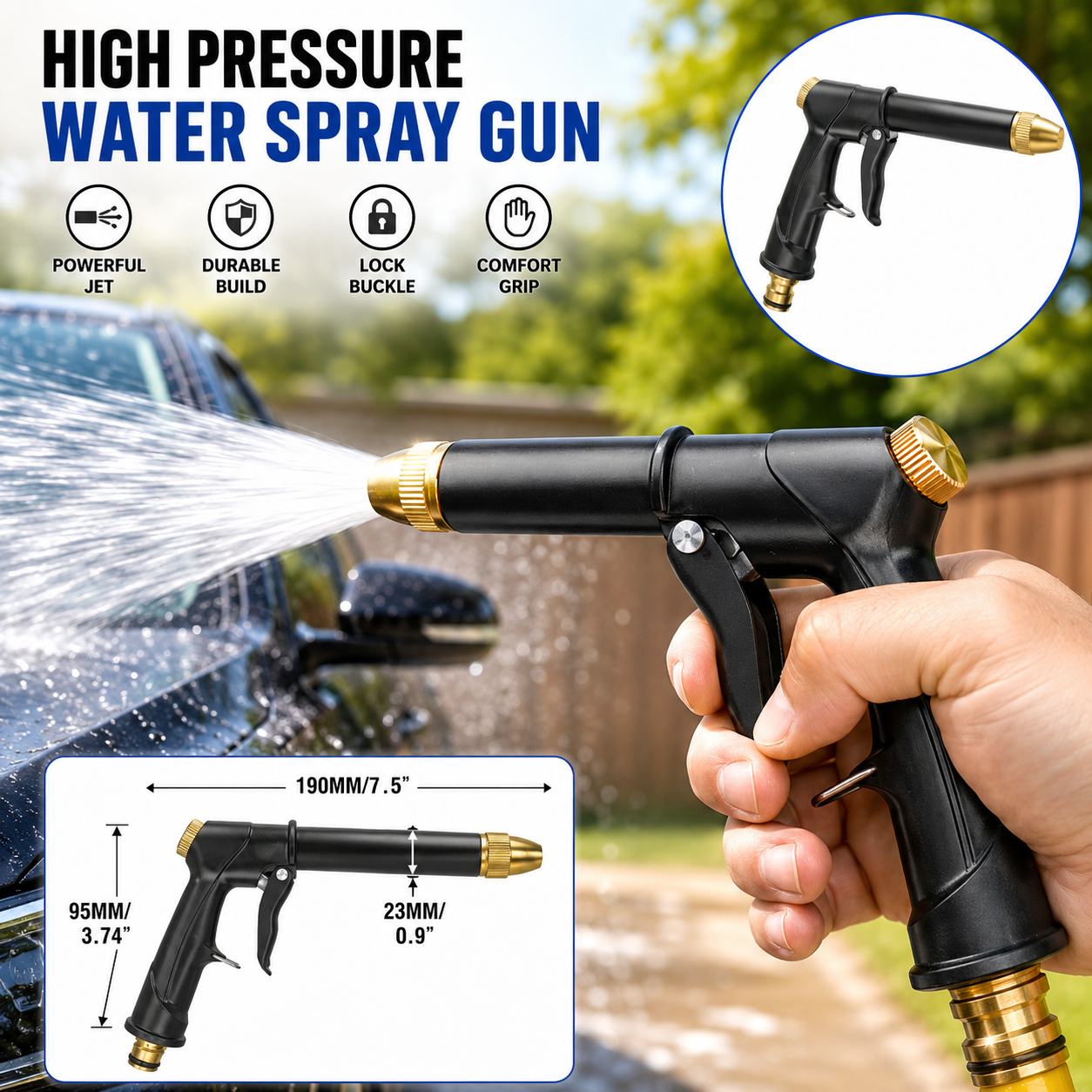 High Pressure Car Wash Water Gun